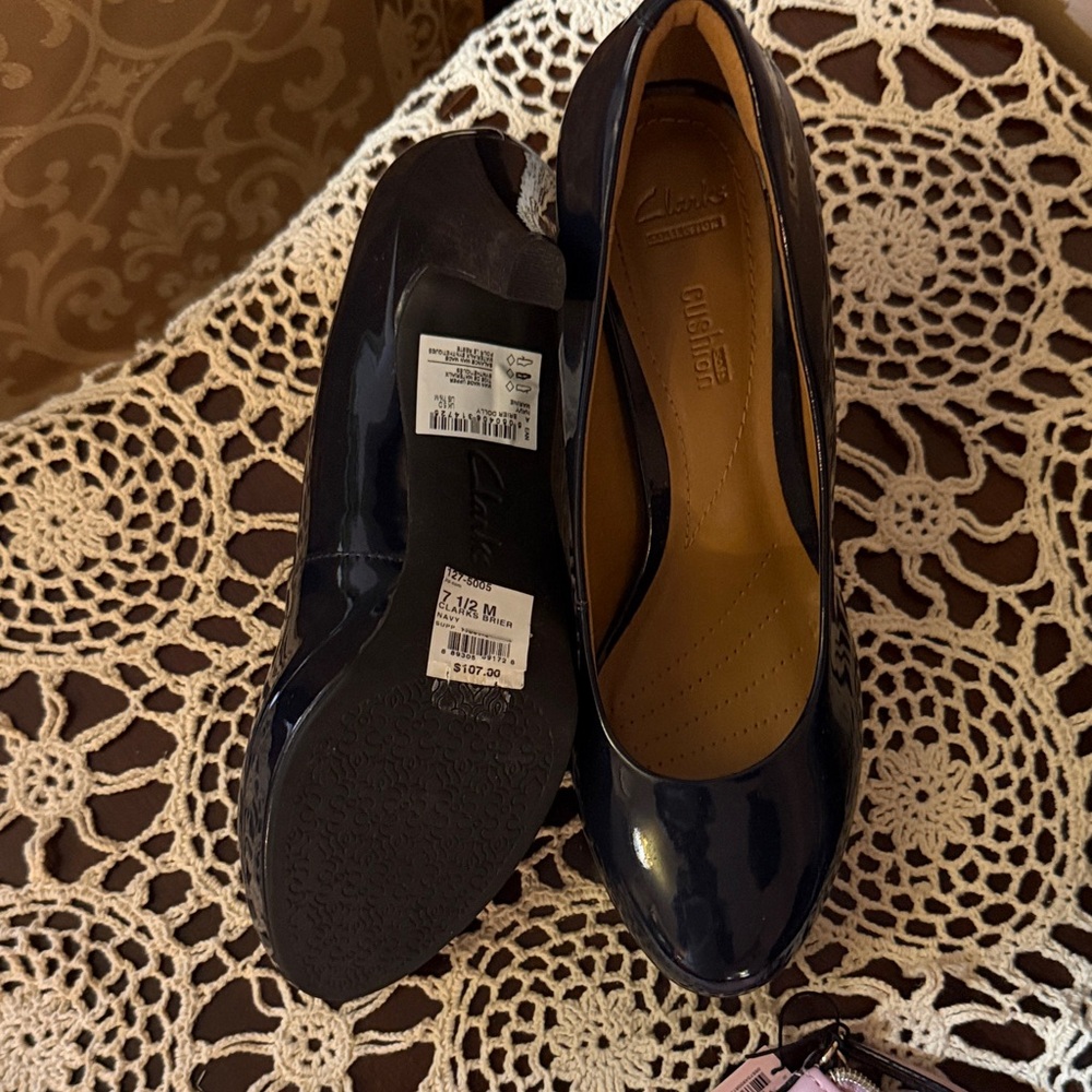 Clarks Navy Women's Flats